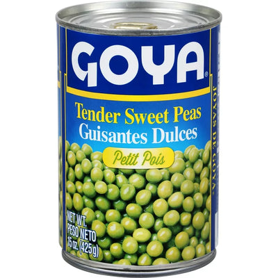 Goya Tender Sweet Peas, Canned Vegetables, 15 oz