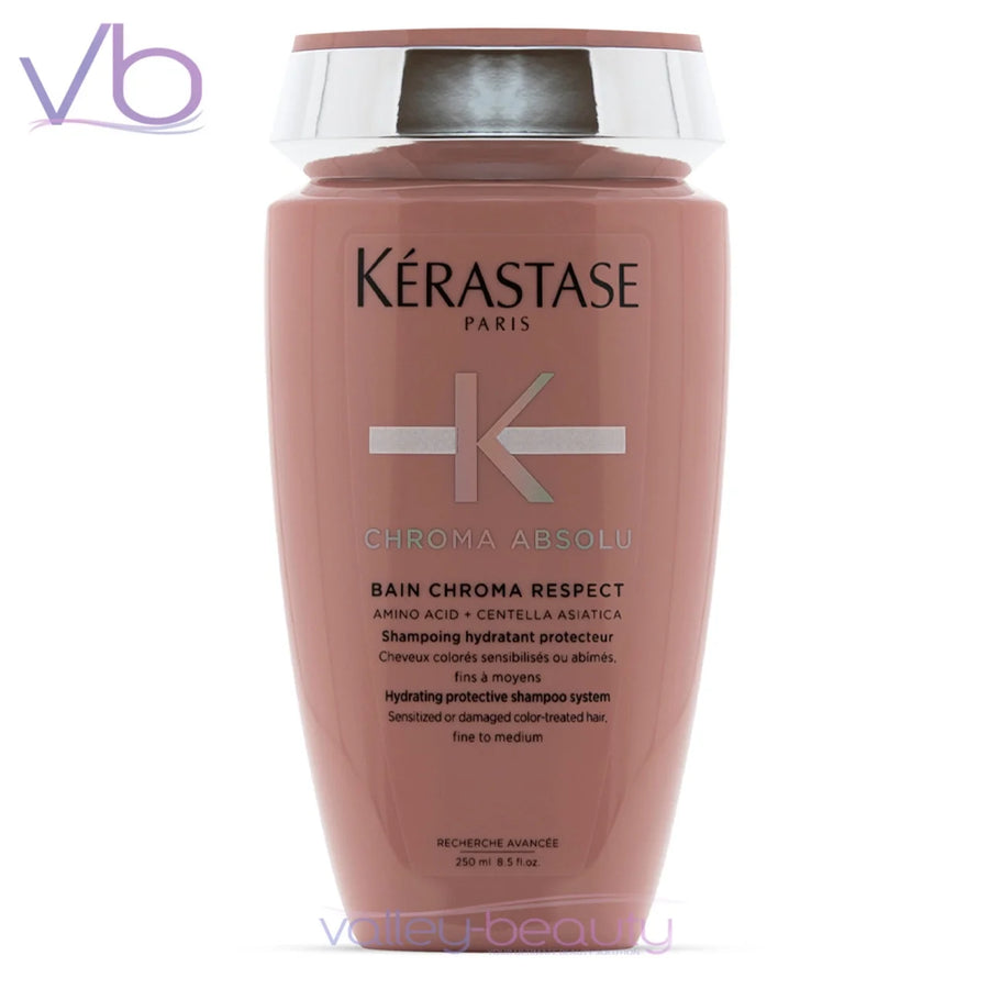 Kerastase Chroma Absolu Bain Chroma Respect | Hydrating Protective Shampoo, 8.5fl.oz. (Fine to Medium Hair)