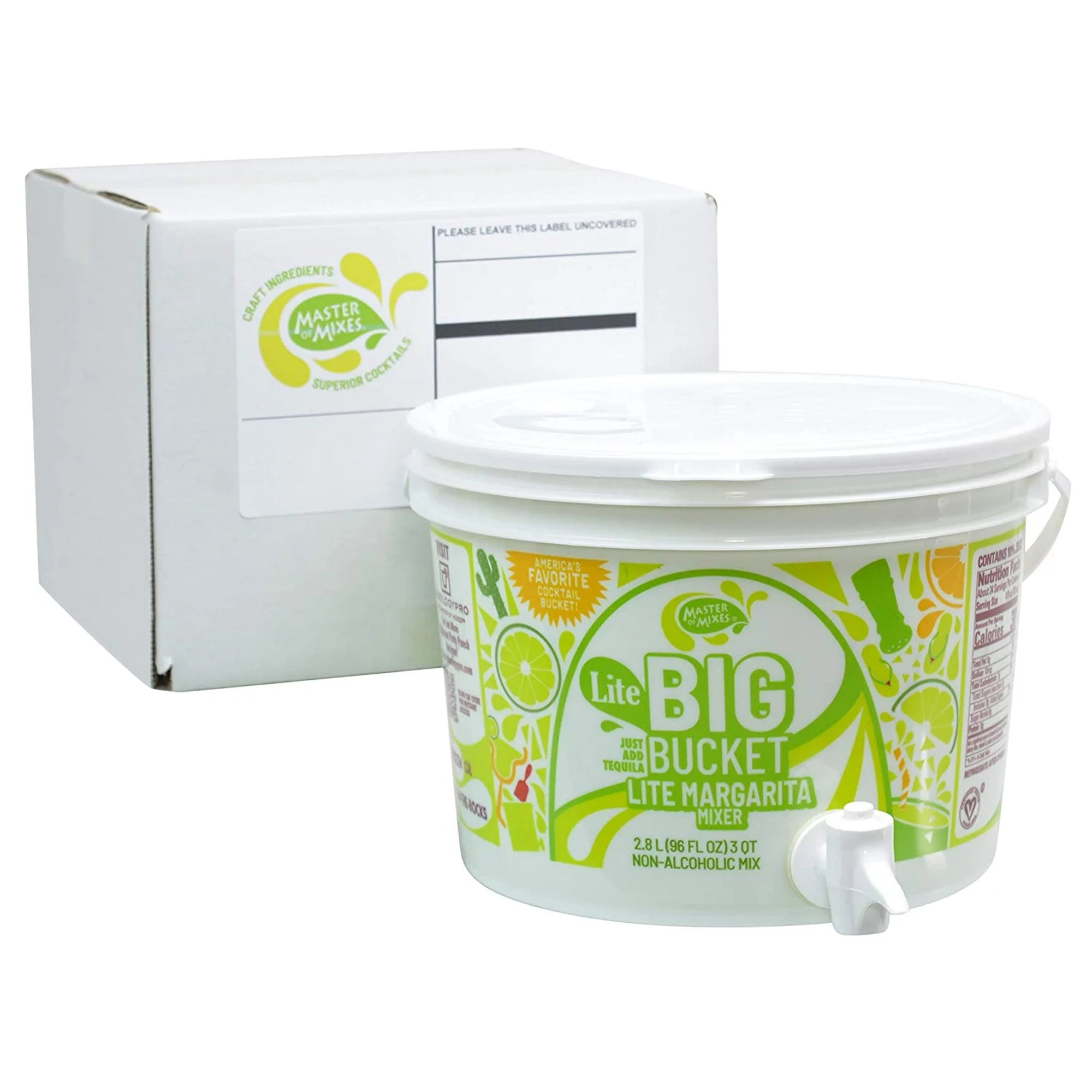 Master Of Mixes: Mix Margarita Lite Bg Buc, 96 Oz
