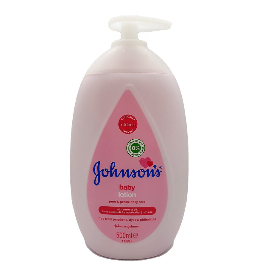 NEW Johnson's Baby Lotion 500ml,Hypoallergenic,Free from dyes, parabens and phthalates, Nourishes baby's skin for 24h.