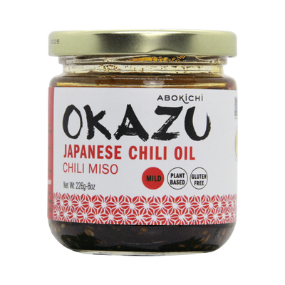 OKAZU Japanese Chili Miso Oil 8oz- Made in North America by Abokichi