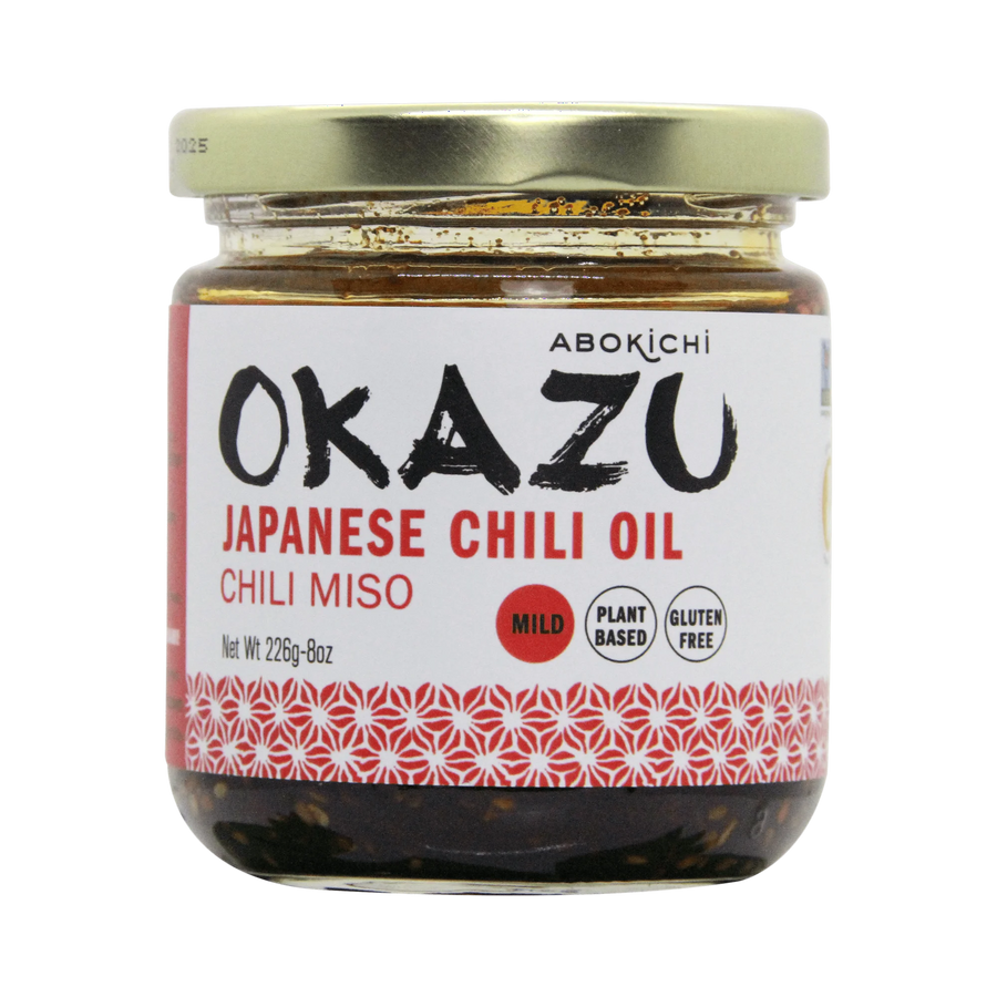 OKAZU Japanese Chili Miso Oil 8oz- Made in North America by Abokichi