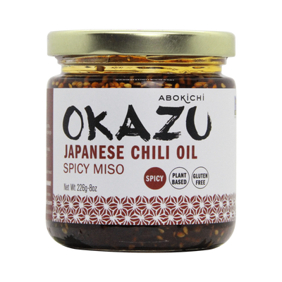 OKAZU Japanese Spicy Chili Miso Oil 8oz- Made in North America by Abokichi