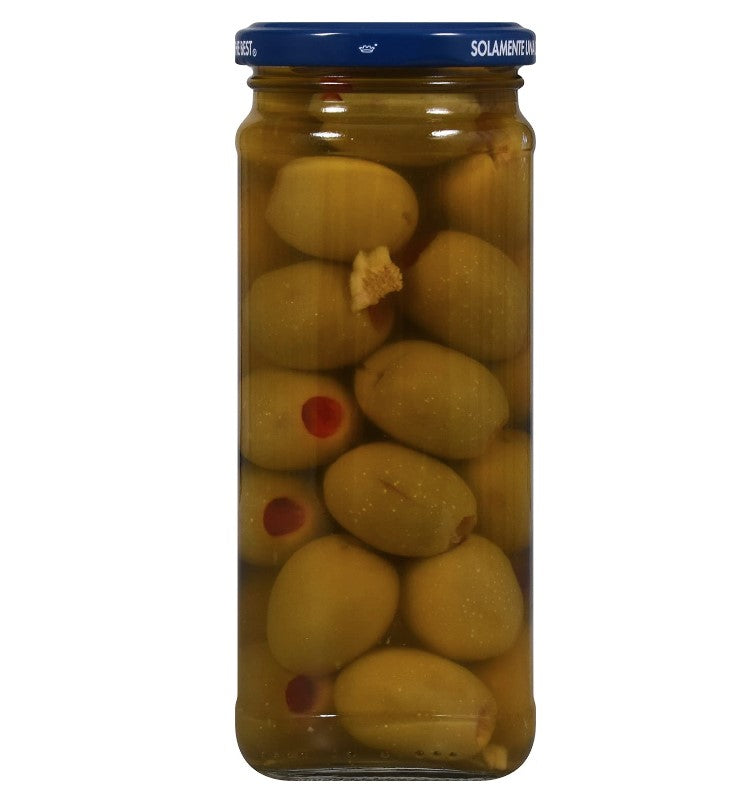 Goya Foods Stuffed Queen Spanish Olives with Minced Pimientos, 9 Ounce