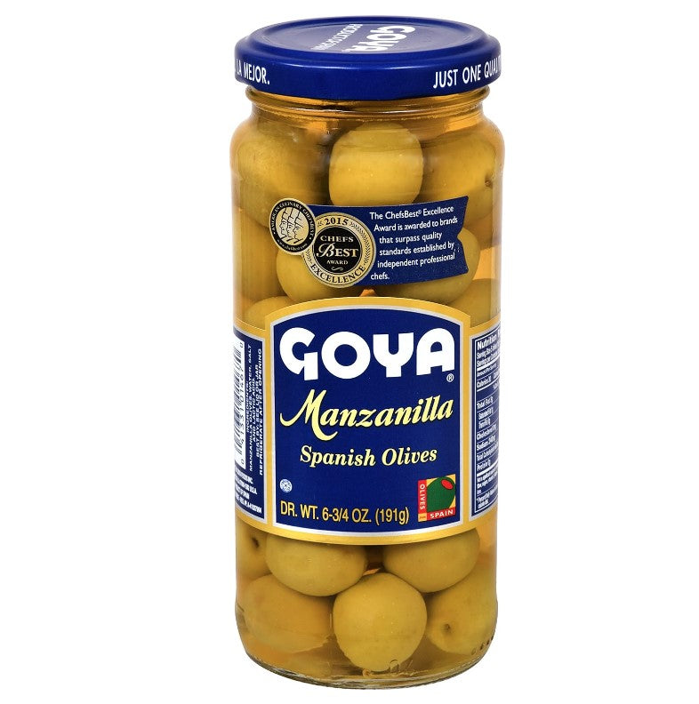Goya Manzanilla Spanish Olives, 6.75 oz