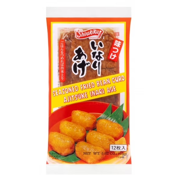 Shirakiku BEAN CURD AGE AJITSUKE INARI 12PC