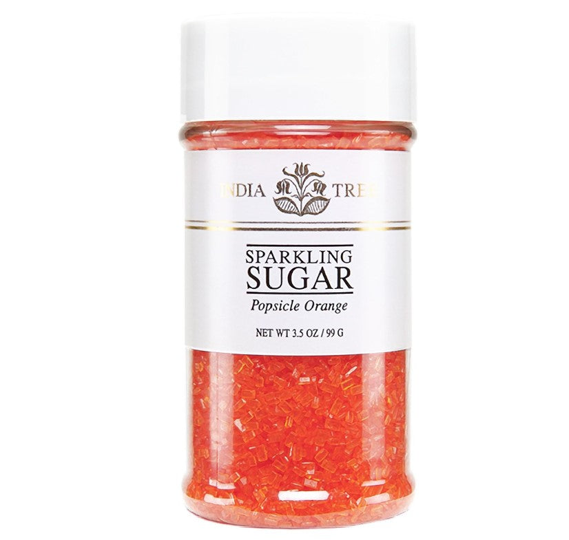 Nature's Colors, Orange , Sugar Sprinkles for Baking and Decorating, Small , 3.5 Oz Jar (Pack of 1)