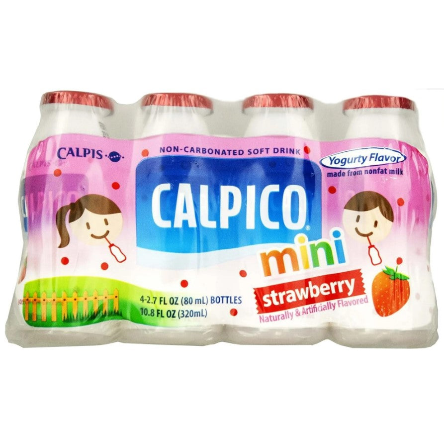 Calpico Mini 4pk Strawberry