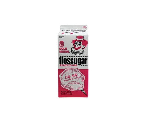 Gold Medal Flossugar Vanilla Pink Cotton Candy Sugar 3.25 lb.
