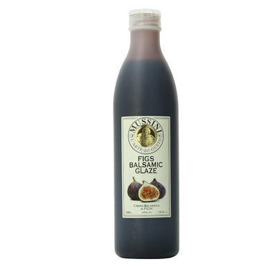 Mussini Crema, Balsamic Glaze with Figs, 16.9-Ounce Bottles