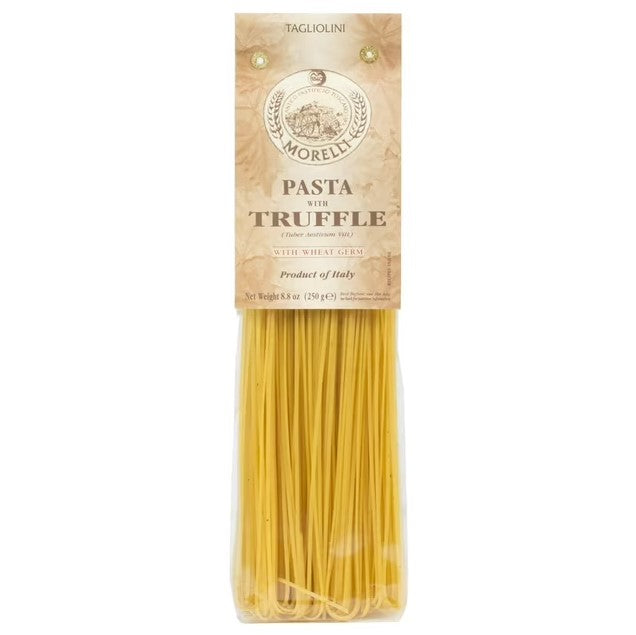 Morelli Truffle Tagliolini Italian Pasta - Gourmet Pasta - Handmade in Small Batches - Imported Italian Pasta Noodles - Durum Wheat Semolina Pasta - 8.8 Ounce / 250g
