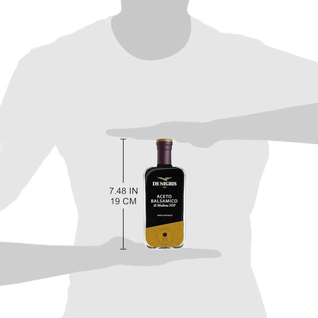 De Nigris Balsamic Vinegar Of Modena Excellence Line - Gold Eagle (55% Grape Must) 8,5 Oz (250ml) | Balsamic Vinegar From Modena Italy, Soft and fragrant taste | Balsamic Vinegar Aged