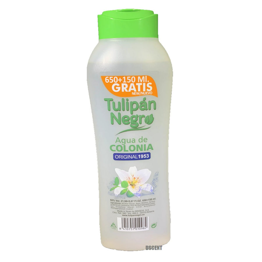 Tulipan Negro Agua de Colonia Original 1953 650 + 150ML Made in Spain