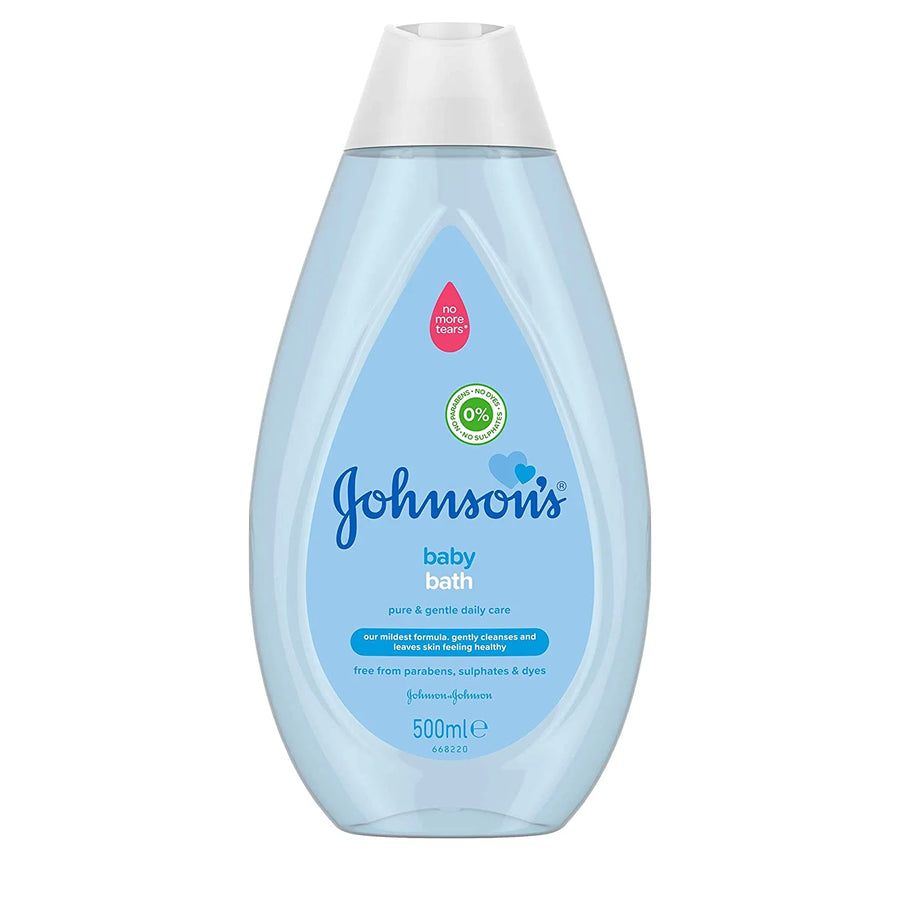 JOHNSONS Baby Bath 500ml – Gentle and Mild for Delicate Skin and Everyday Use – pH Balanced for Delicate Skin