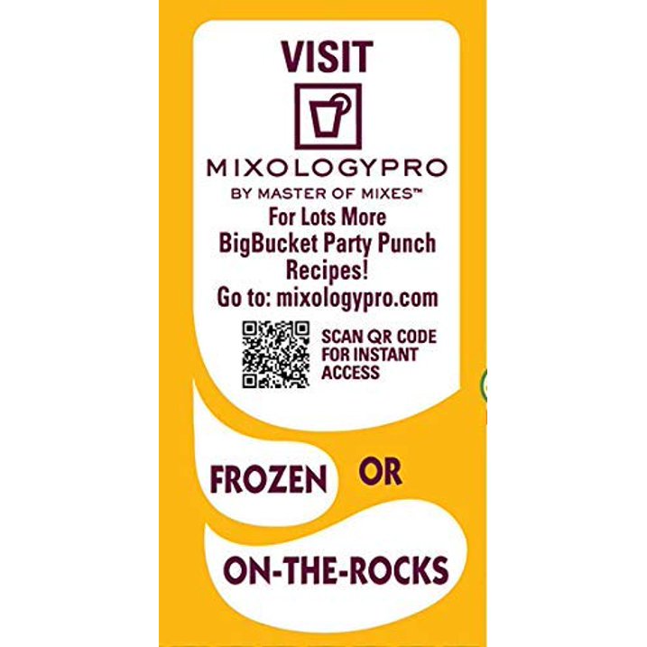 Master of Mixes Mango Daiquiri Margarita Mix, Ready to Use, 96 oz Low-Profile