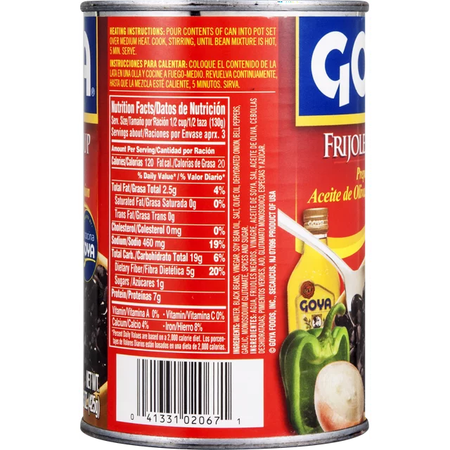 Goya Black Bean Soup, 15 oz