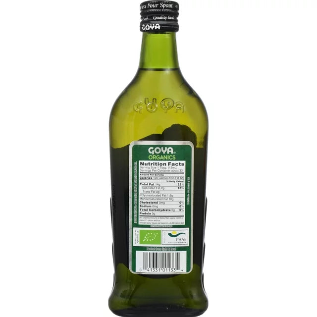 GOYA Organics Premium Organic Extra Virgin Olive Oil 17 oz