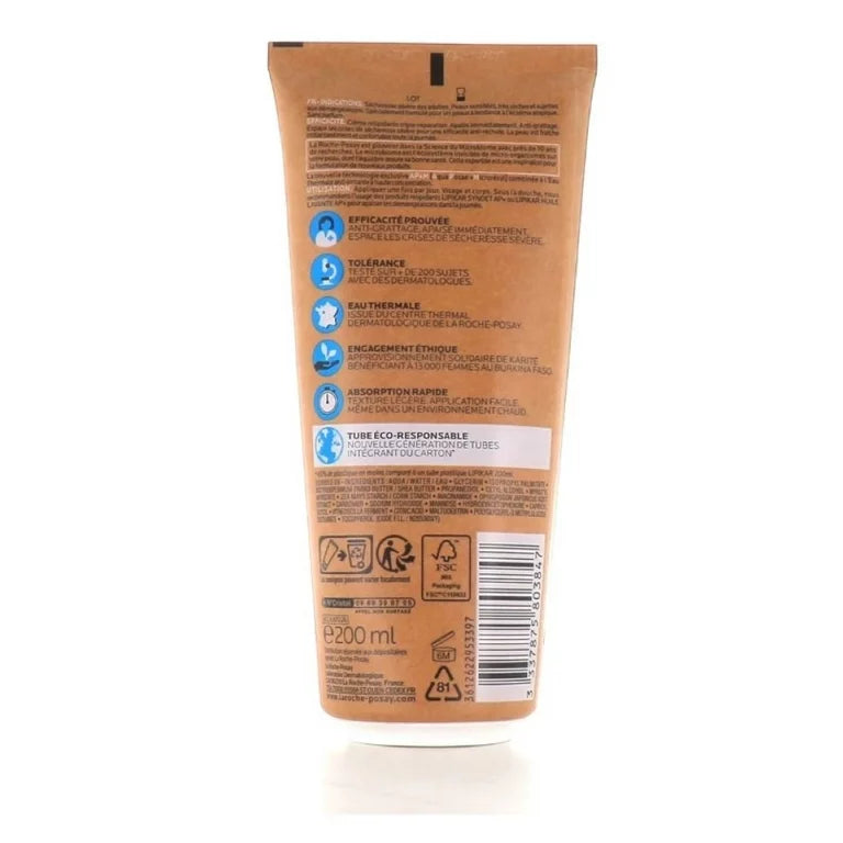 La Roche-Posay Lipikar AP+ Lipid-Replenishing Cream Eco-Responsible Tube 200ml