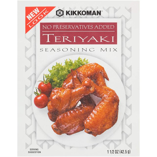 Kikkoman - Delicious Teriyaki Seasoning Mix - Full Flavored Low Sodium & No Fat - All Purpose Seasoning, No Added Preservatives & No High Fructose Corn Syrup 1 Pack