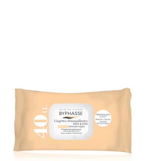 Make-up remover wipes sweet almond oil sensitive skin