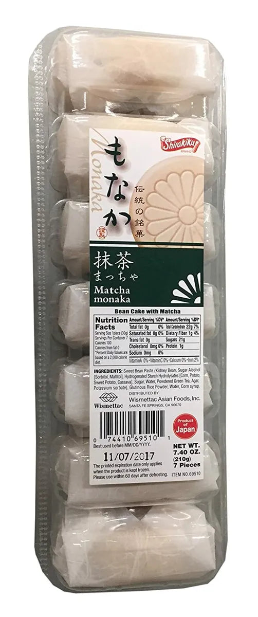 Shirakiku Monaka 7.4 oz per Pack (Matcha (Green Tea))