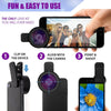 2-in-1 5K HD Smartphone Camera Lens 0.45X Wide-Angle + 15X Macro Phone Lens with Universal Clip Compatible with Apple Samsung Smartphones