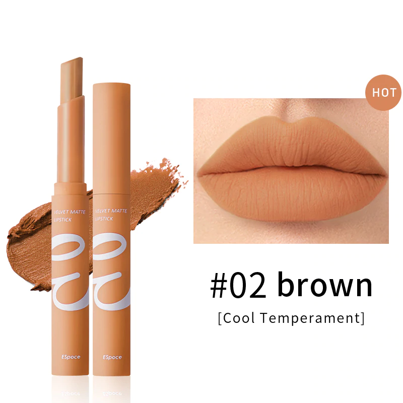 ESPOCE® Air Matte Lipstick - Color #02 Brown