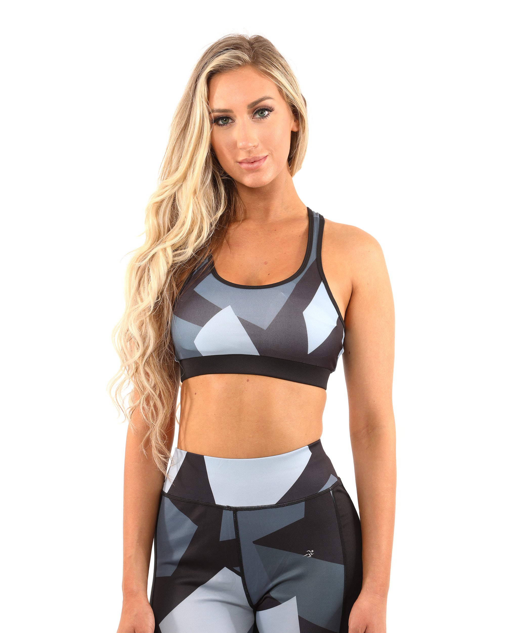 Bondi Set - Leggings & Sports Bra - Black/Grey - Savoy Active