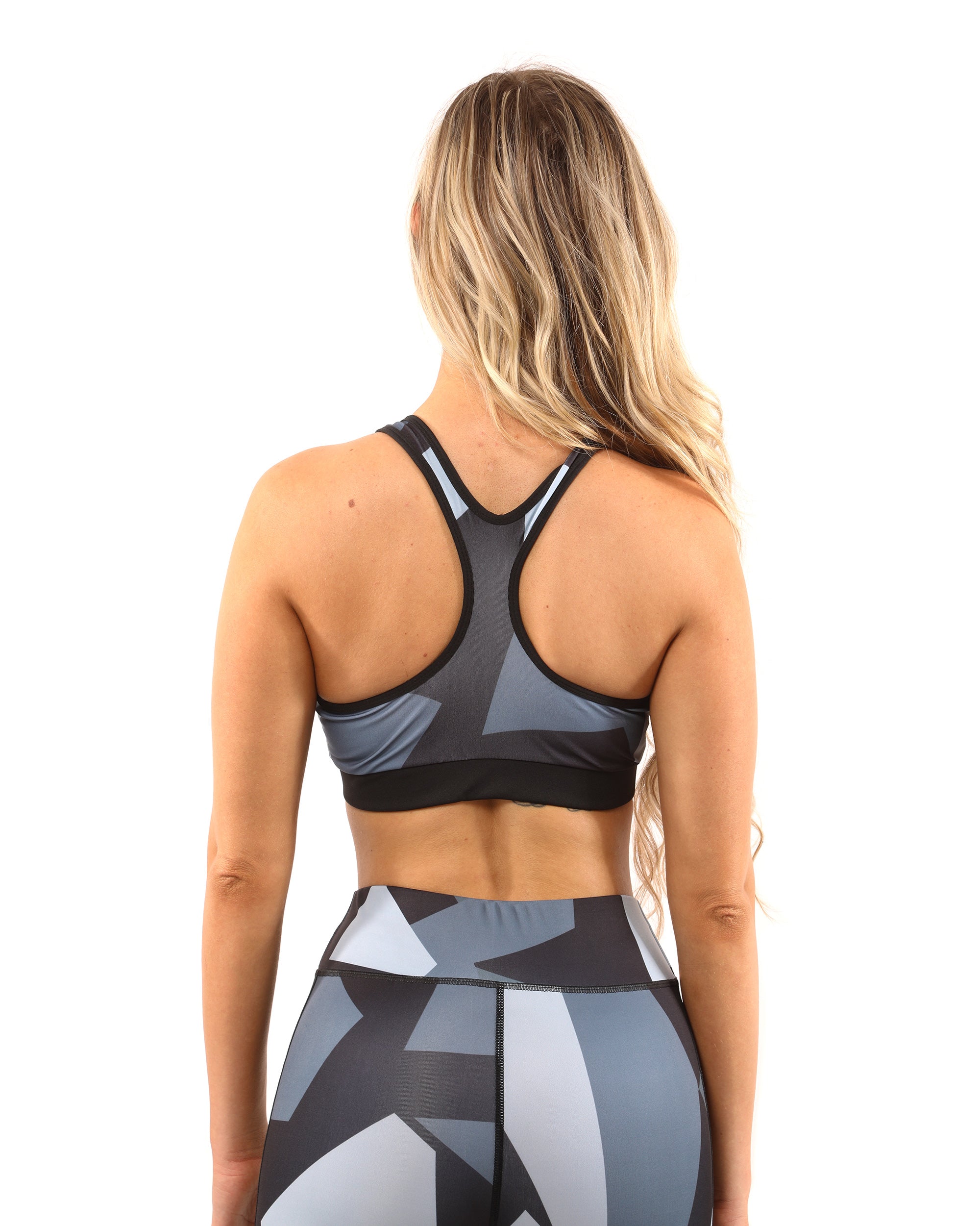 Bondi Set - Leggings & Sports Bra - Black/Grey - Savoy Active