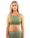 Huntington Set - Leggings & Sports Bra - Olive Green - Savoy Active