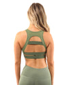 Huntington Set - Leggings & Sports Bra - Olive Green - Savoy Active