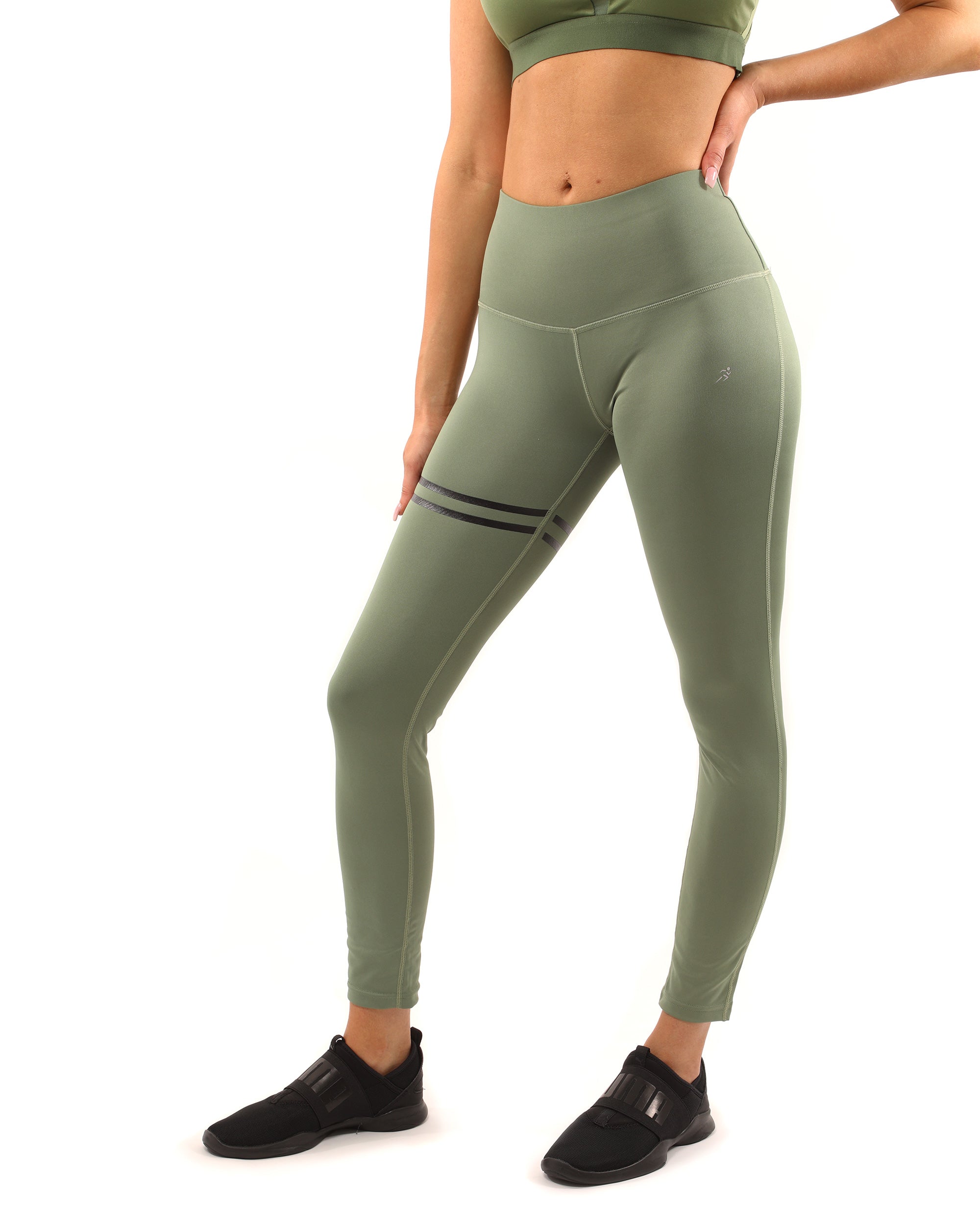 Huntington Set - Leggings & Sports Bra - Olive Green - Savoy Active