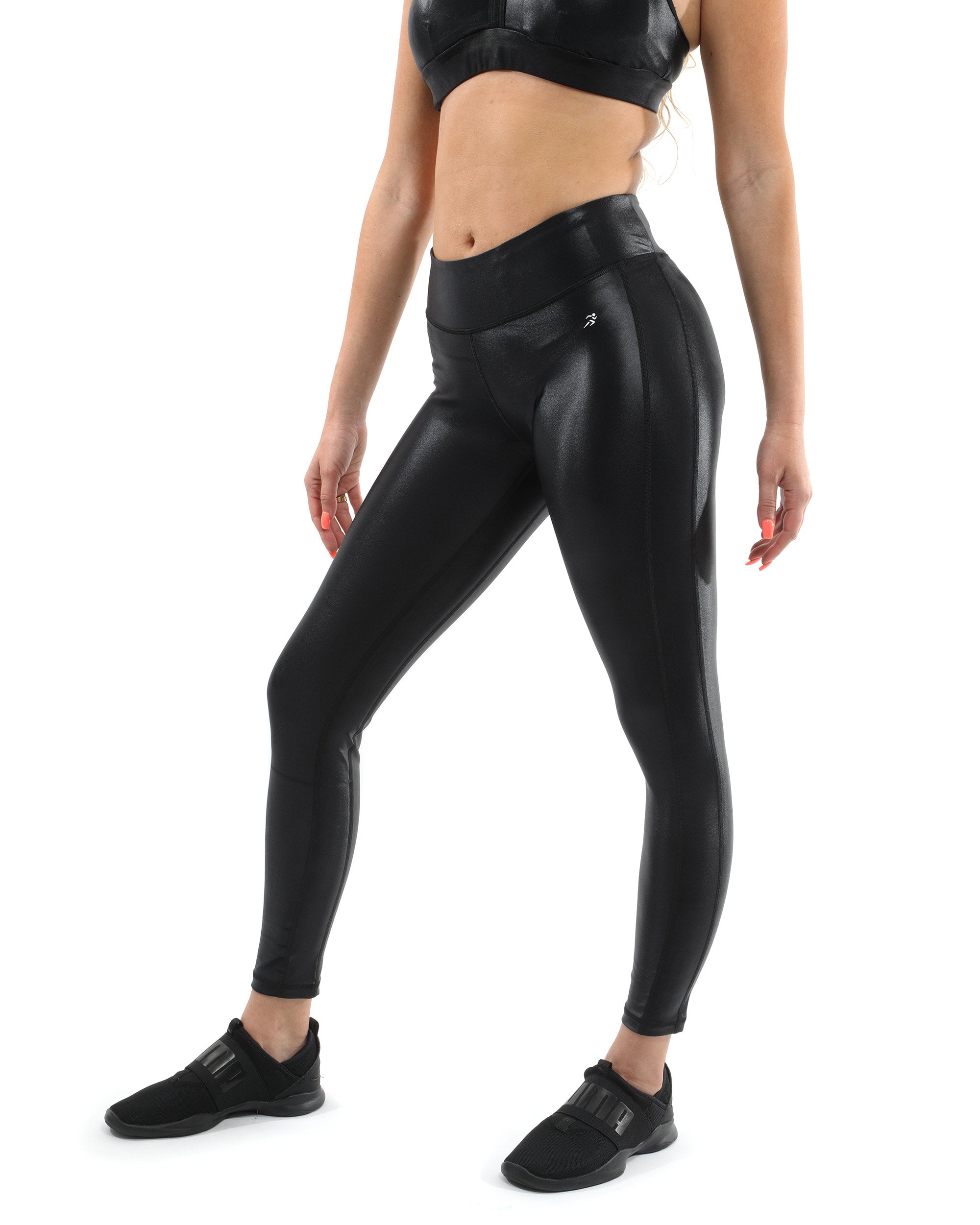 Cortina Activewear Set - Leggings & Sports Bra - Black [MADE IN ITALY] - Savoy Active