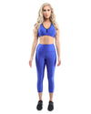 Firenze Activewear Set - Leggings & Sports Bra - Blue [MADE IN ITALY] - Savoy Active