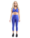 Firenze Activewear Capri Leggings - Blue [MADE IN ITALY] - Savoy Active