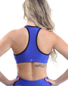 Firenze Activewear Set - Leggings & Sports Bra - Blue [MADE IN ITALY] - Savoy Active