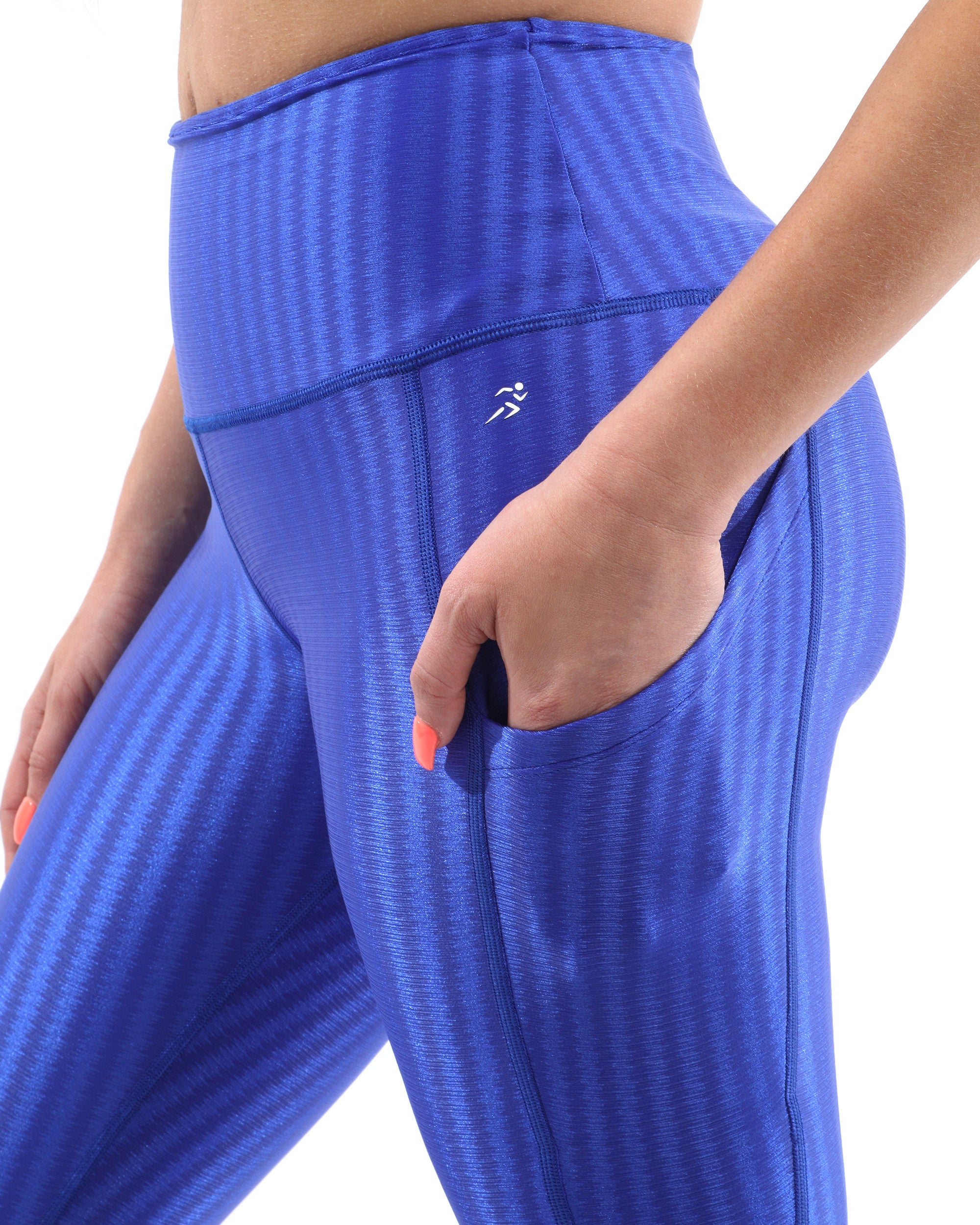 Firenze Activewear Capri Leggings - Blue [MADE IN ITALY] - Savoy Active