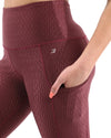 Verona Activewear Set - Leggings & Sports Bra - Maroon [MADE IN ITALY] - Savoy Active