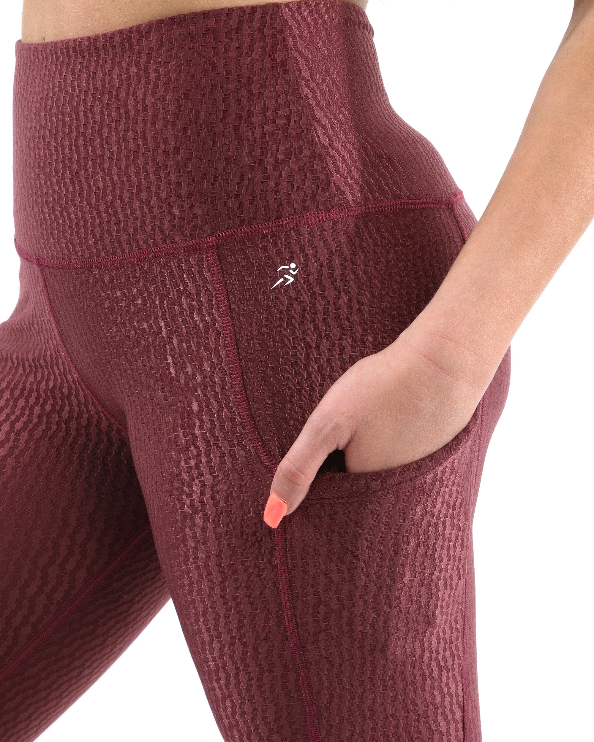 Verona Activewear Capri Leggings - Maroon [MADE IN ITALY] - Savoy Active