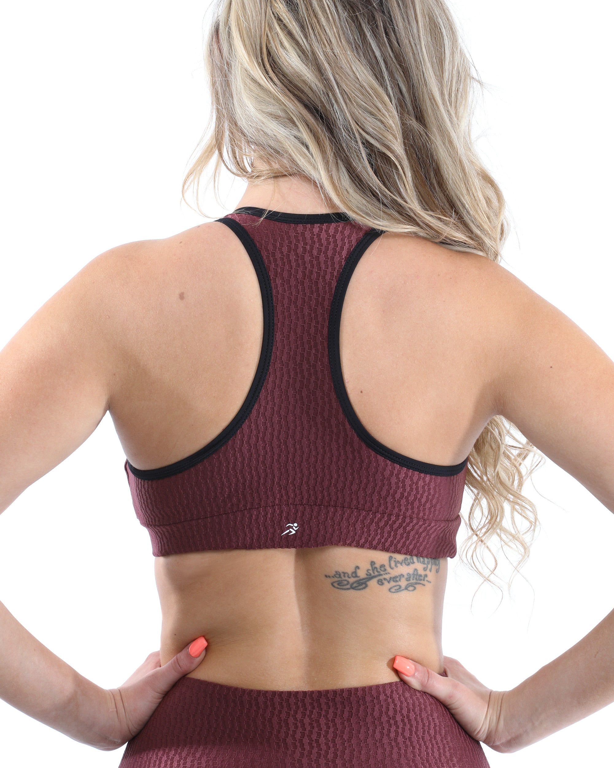 Verona Activewear Set - Leggings & Sports Bra - Maroon [MADE IN ITALY] - Savoy Active