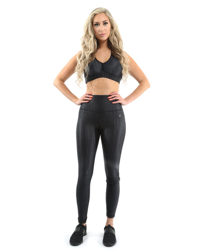 Genova Activewear Leggings - Black [MADE IN ITALY] - Savoy Active
