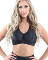 Genova Activewear Sports Bra - Black [MADE IN ITALY] - Savoy Active
