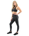 Genova Activewear Set - Leggings & Sports Bra - Black [MADE IN ITALY] - Savoy Active