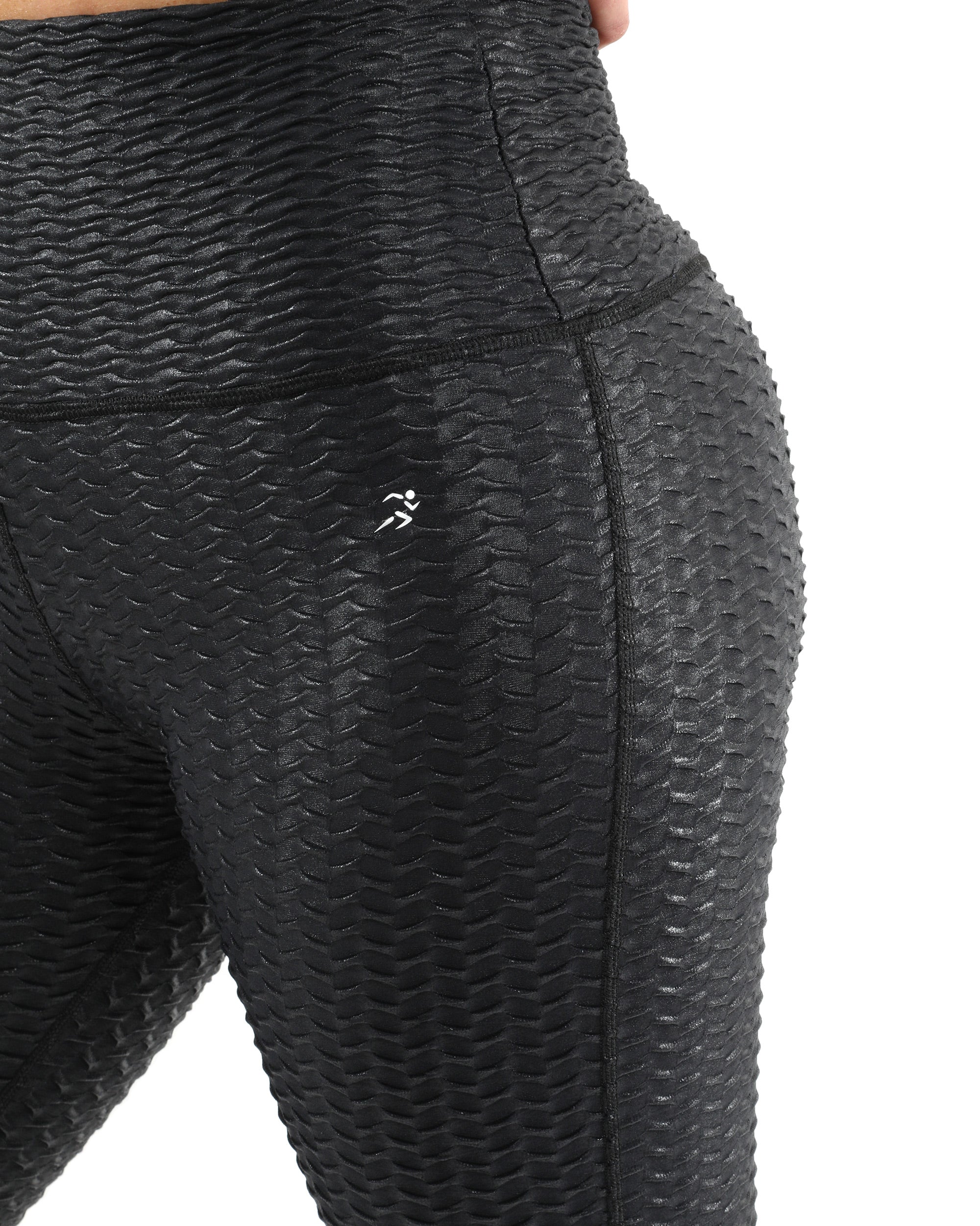 Genova Activewear Set - Leggings & Sports Bra - Black [MADE IN ITALY] - Savoy Active