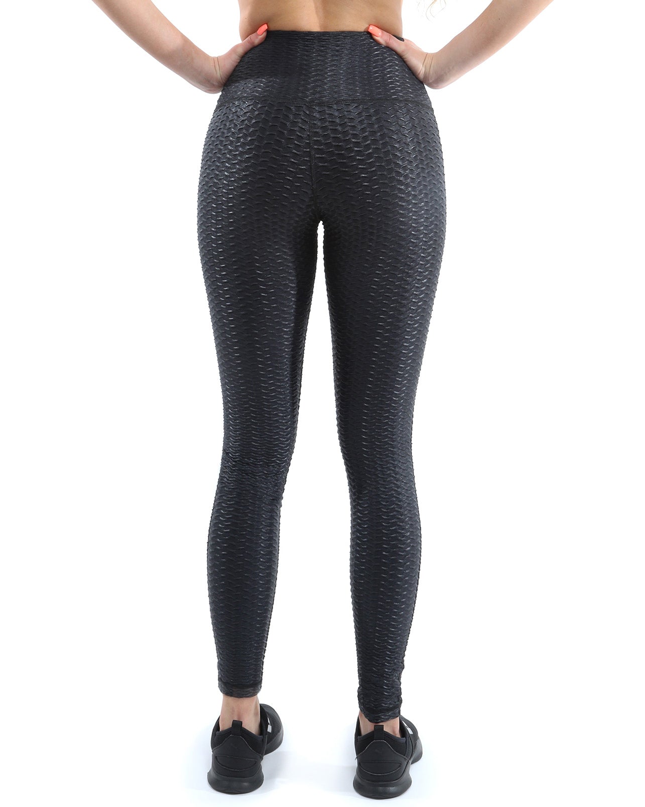 Genova Activewear Set - Leggings & Sports Bra - Black [MADE IN ITALY] - Savoy Active