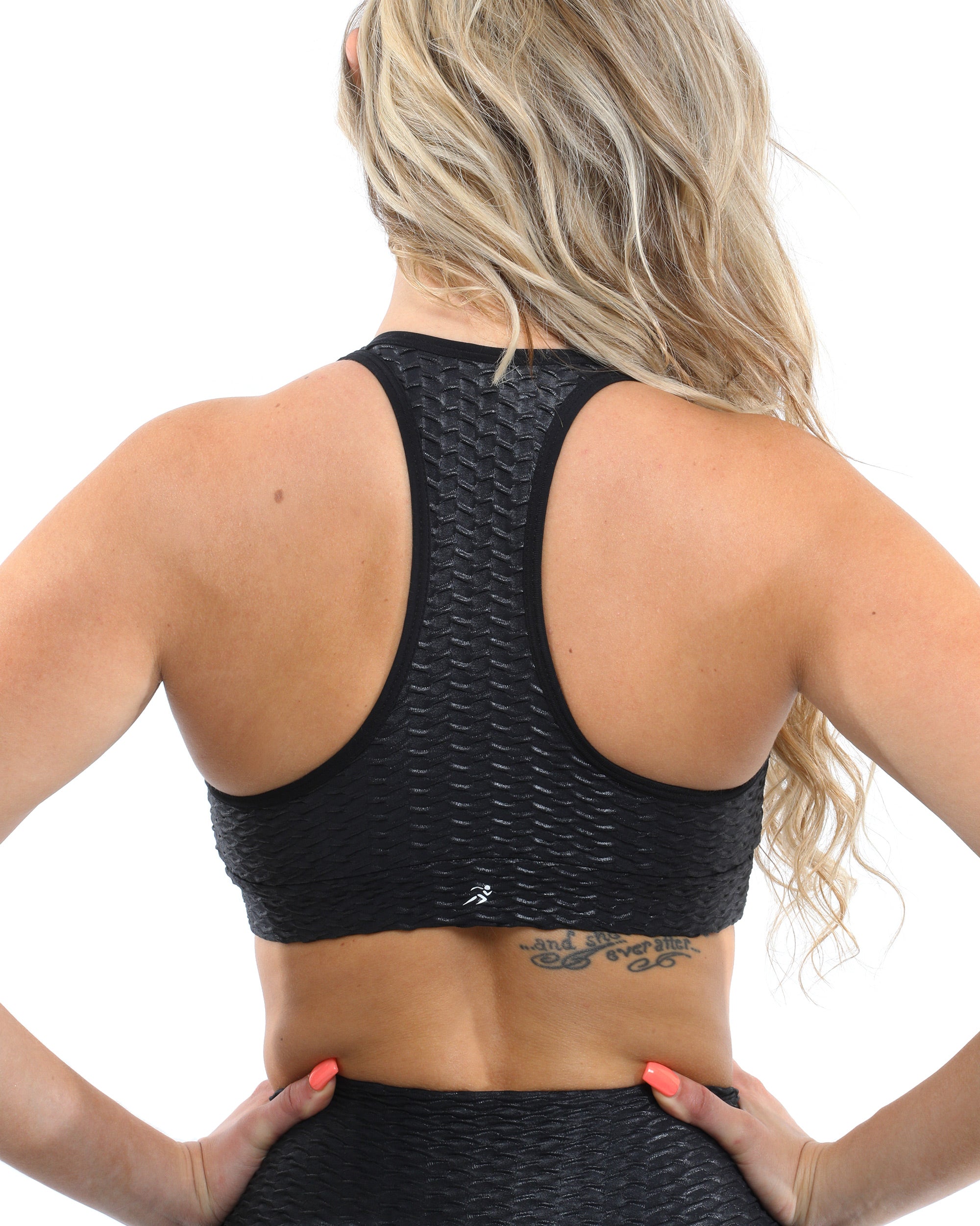 Genova Activewear Sports Bra - Black [MADE IN ITALY] - Savoy Active