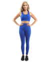 Milano Seamless Legging - Blue [MADE IN ITALY] - Savoy Active