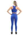 Milano Seamless Sports Bra - Blue [MADE IN ITALY] - Savoy Active