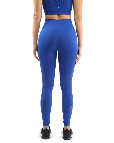 Milano Seamless Set - Leggings & Sports Bra - Blue [MADE IN ITALY] - Savoy Active