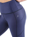 Venice Activewear Leggings - Navy [MADE IN ITALY] - Savoy Active